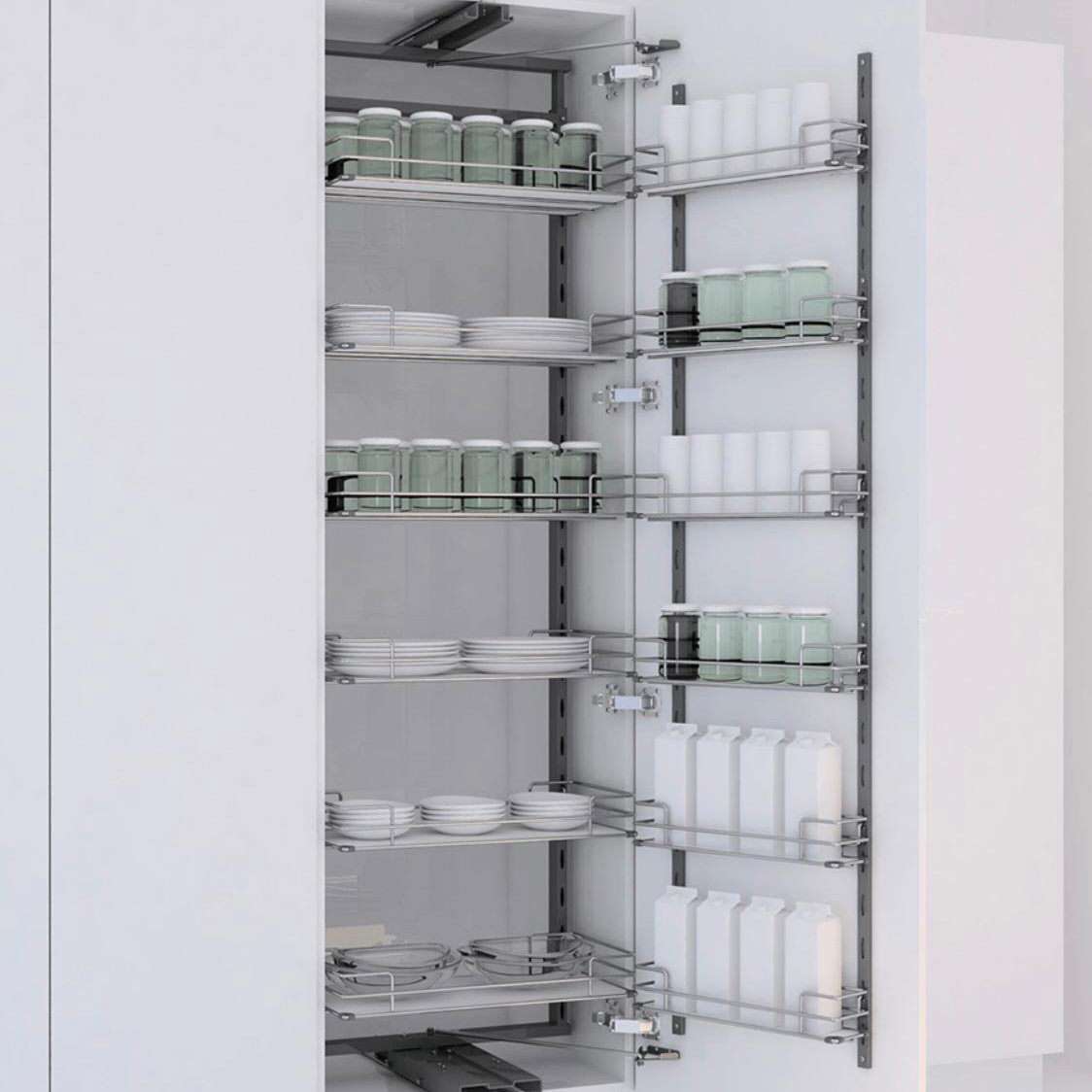 Buy Tandem Pull Out Pantry Storage Online | Manufacturing Production Services | Qetaat.com
